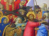 Paris Louvre Painting 1325-35 Simone Martini - The Carrying Of the Cross Close Up 